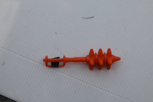 Vintage MOTU Spikor Club Mace Accessory Masters of Universe Mattel Weapon Orange