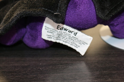 Russ Berrie Li'L Peepers Edward Purple & Black Bat Soft Toy Plush