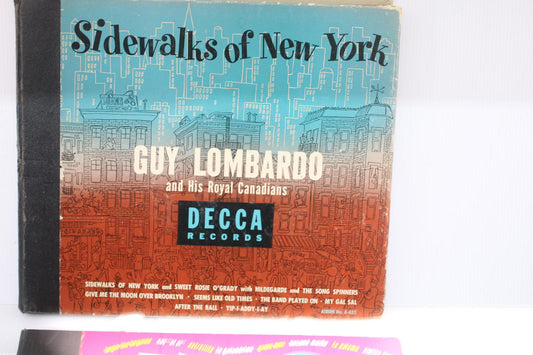 Vintage Vinyl Records: Sidewalks of New York by Guy Lombardo & His Royal Canadi