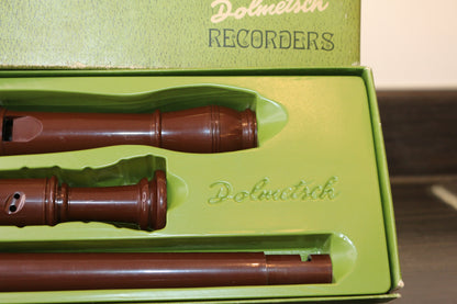 vintage DOLMETSCH TREBLE RECORDER Plastic No cracks and VGC 19INCH