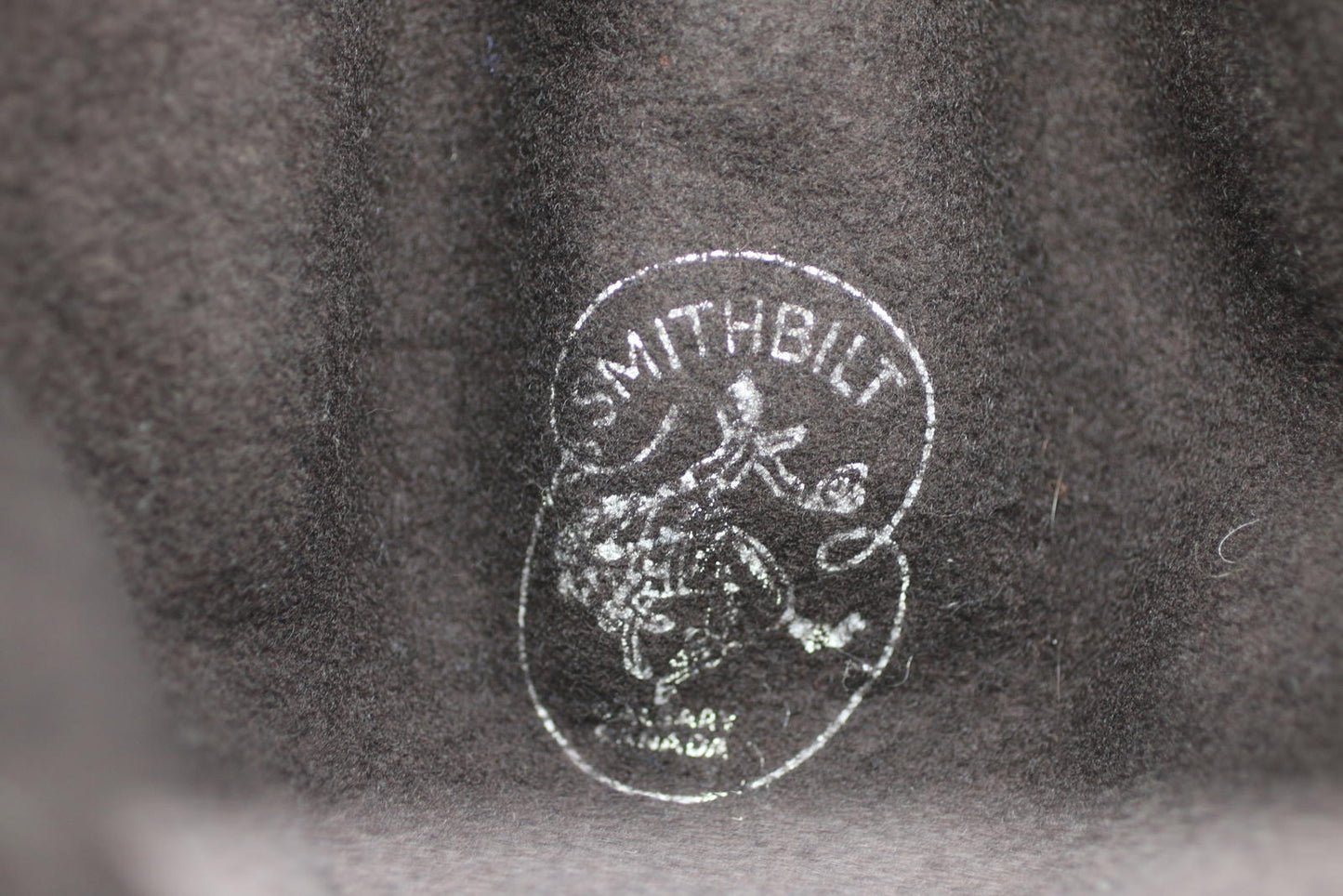 Vintage Smithbilt Brown Felt Cowboy Size6 3/4w/Sears Hat Box