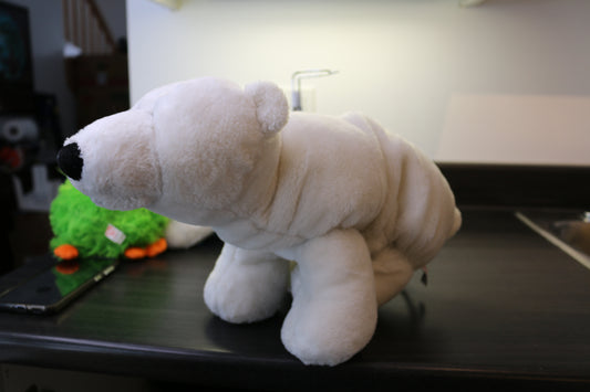 Plush Aurora Toledo Zoo Polar Bear 8" X 18"