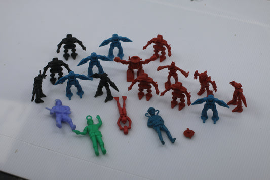 Rogun Robots Loose 1.75" Plastic Figure Lot Arco toys