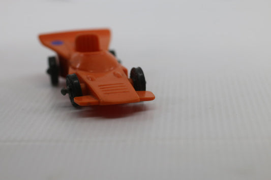 VINTAGE GALANITE SWEDEN RACING CAR FORMULA 1 Orange VINYL 1960s Good Condition