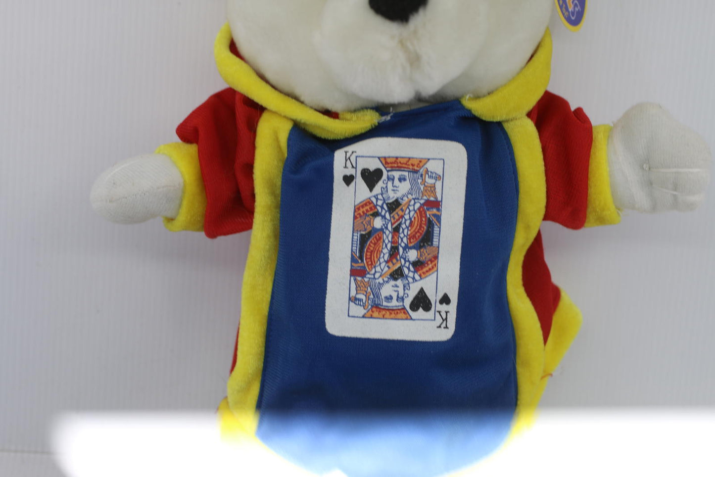 Vintage Animal Pals Jester Bear Plush 1995 Kuddle Me Toys King of Spades