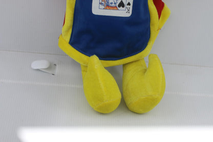 Vintage Animal Pals Jester Bear Plush 1995 Kuddle Me Toys King of Spades