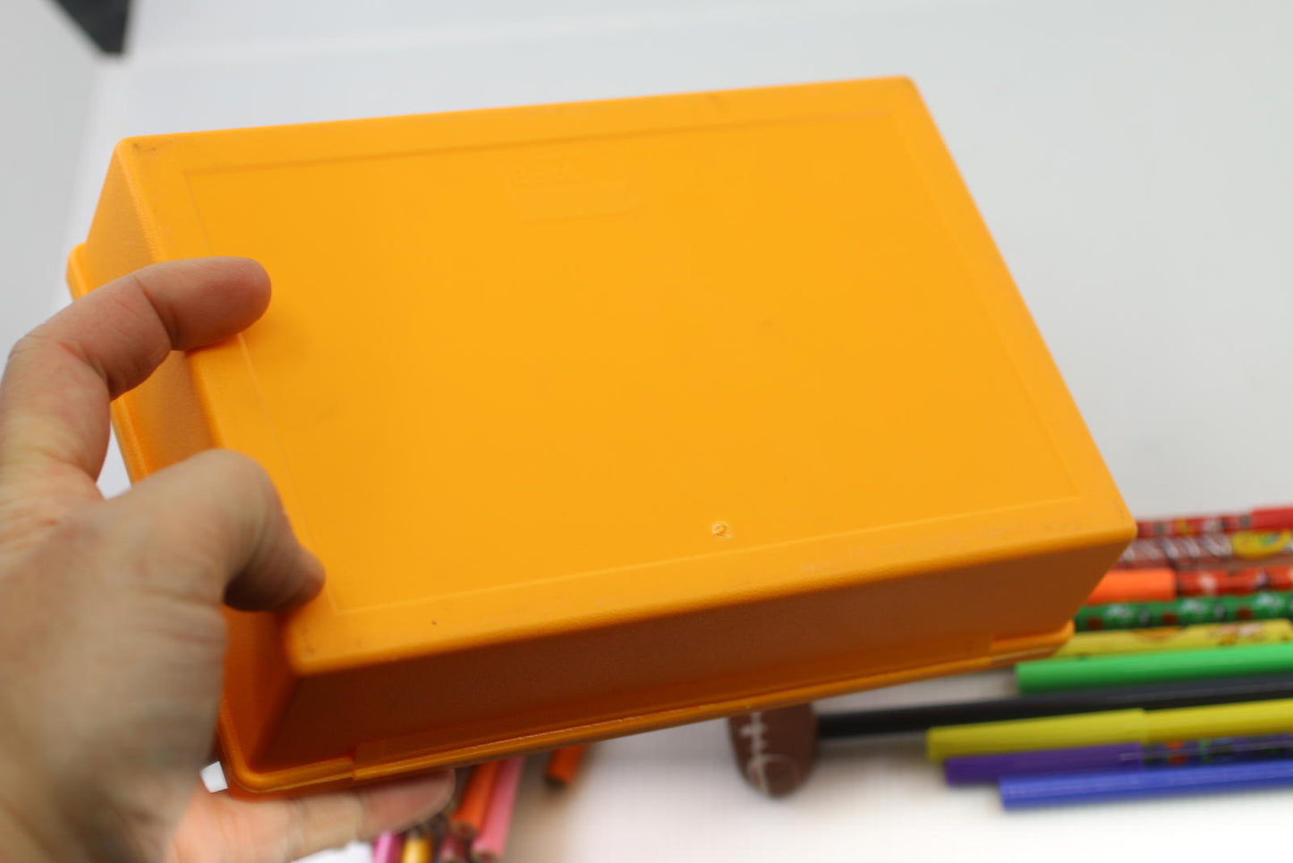 Vintage Garfield Pencil Box School Supply Lot Crayola Pens Pencils Eraser