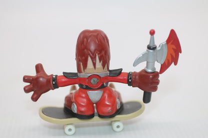 Vintage Tech Deck Dudes Skateboard Figure w/ Board & Weapon 1990s