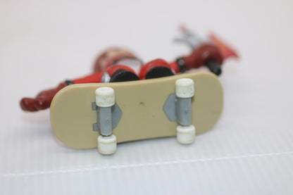 Vintage Tech Deck Dudes Skateboard Figure w/ Board & Weapon 1990s