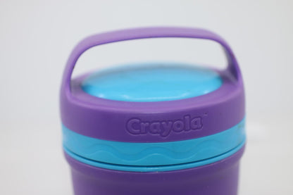 Crayola Kids Insulated Food Container Soup Jar Purple Blue Lunch Box IPC 2016