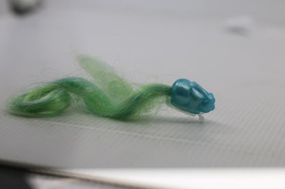 Vintage 1980’s Mouse Pixietails Lady LovelyLocks Hair Clip Extension green