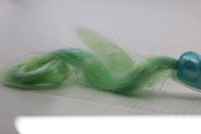 Vintage 1980’s Mouse Pixietails Lady LovelyLocks Hair Clip Extension green