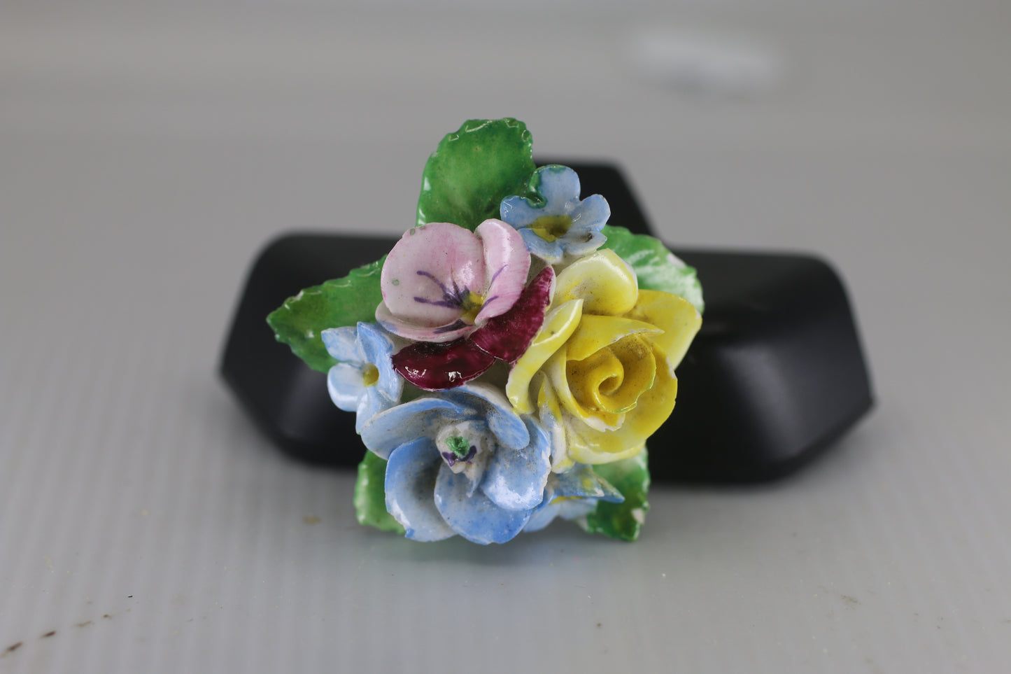 Pansy - Rose - Forget-Me-Nots Brooch - 1950's - England