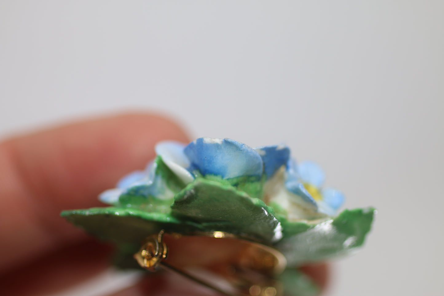 Pansy - Rose - Forget-Me-Nots Brooch - 1950's - England