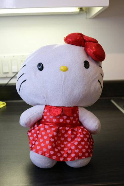 Hello Kitty 10" Plush In Red Dress With Red Bow Super Soft