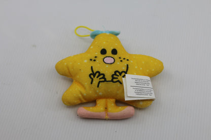 2022 McDonalds Mr. Men Little Miss Sparkle Plush Hanging Toy 4"