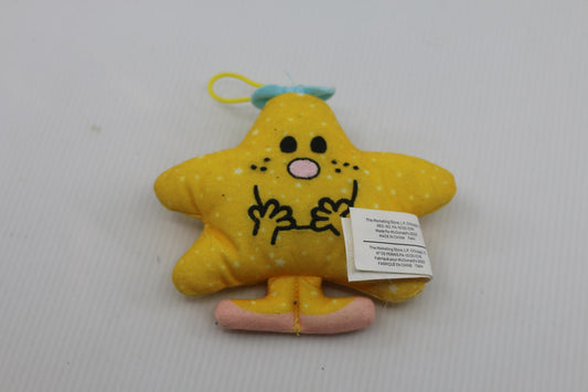 2022 McDonalds Mr. Men Little Miss Sparkle Plush Hanging Toy 4"