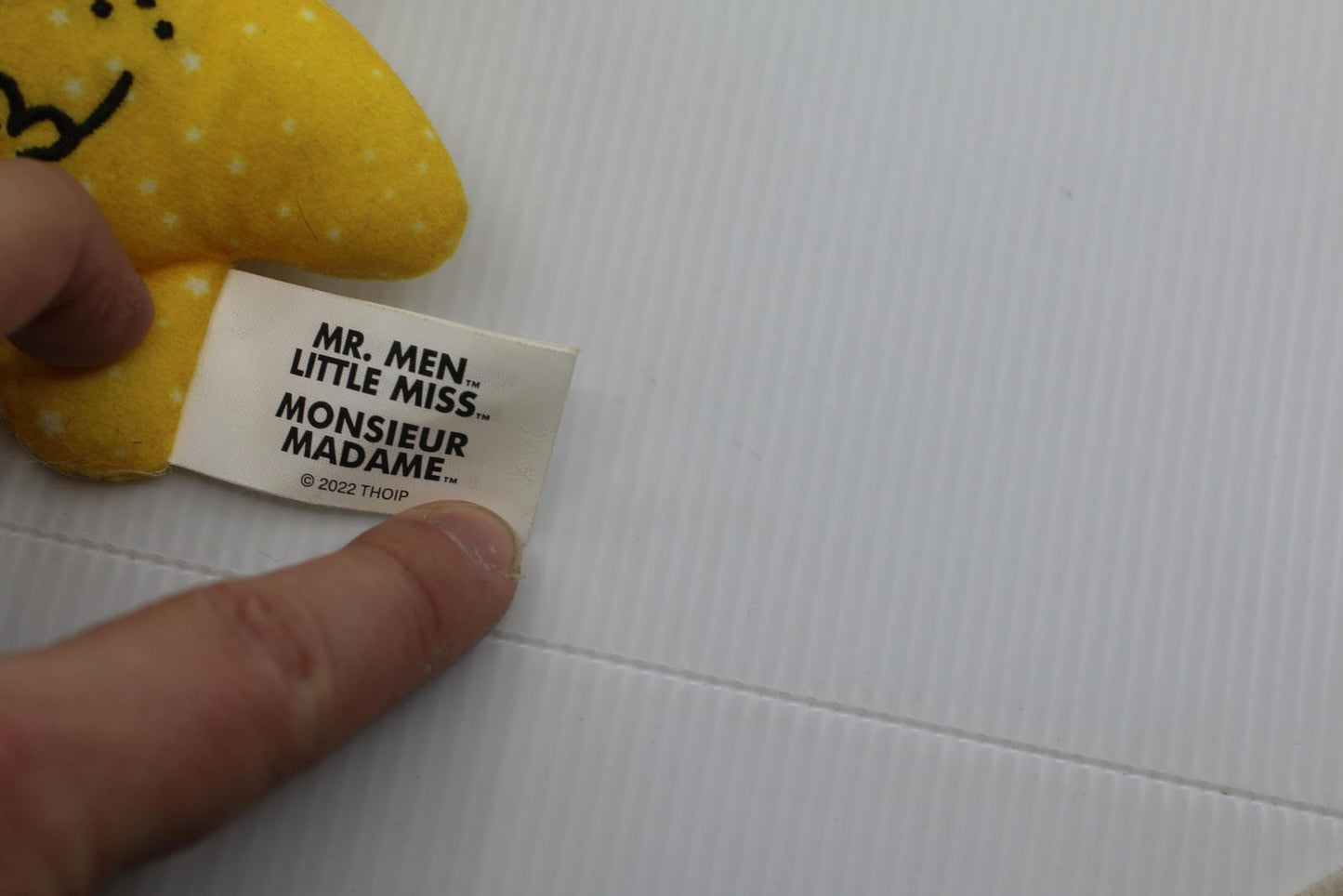 2022 McDonalds Mr. Men Little Miss Sparkle Plush Hanging Toy 4"