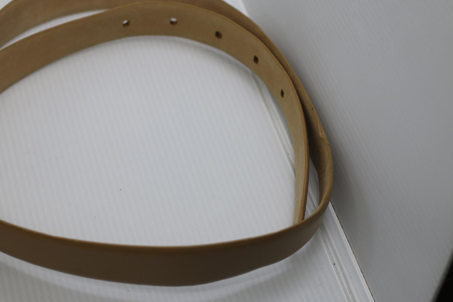 Kenneth Cole Genuine Leather Belt Tan Gold Buckle Large Men