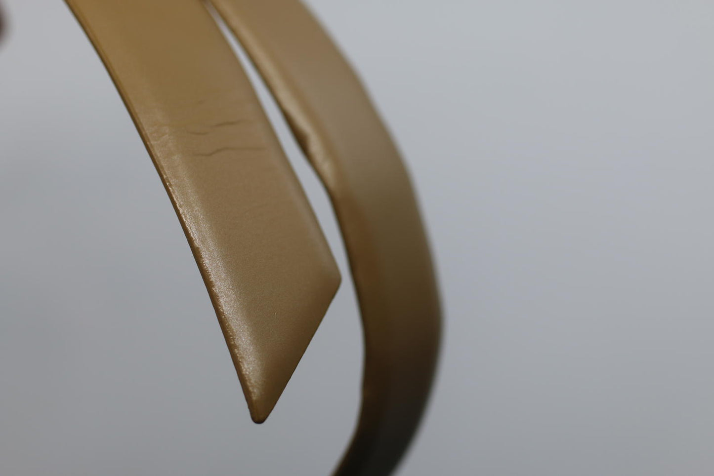 Kenneth Cole Genuine Leather Belt Tan Gold Buckle Large Men