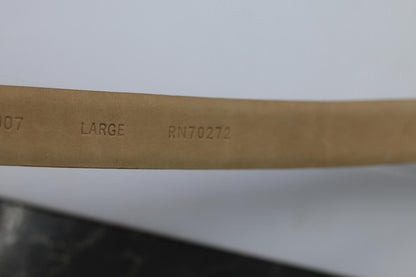 Kenneth Cole Genuine Leather Belt Tan Gold Buckle Large Men