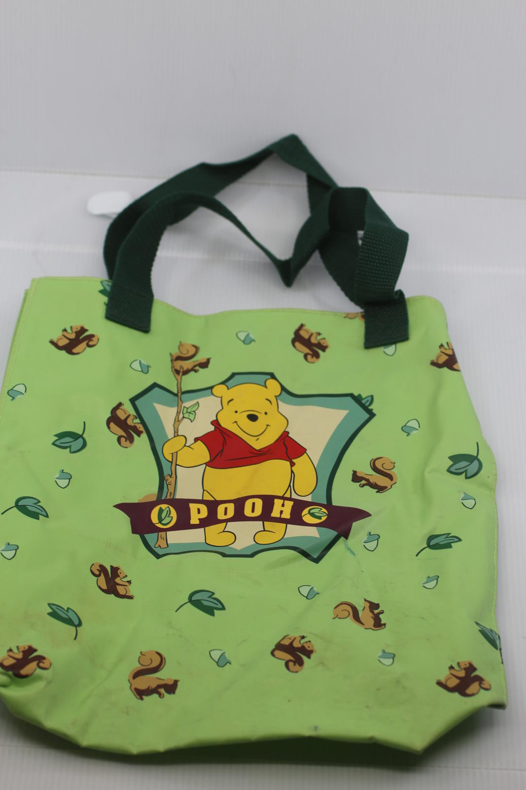 Winnie the Pooh Reusable Tote Bag Green Disney Pooh