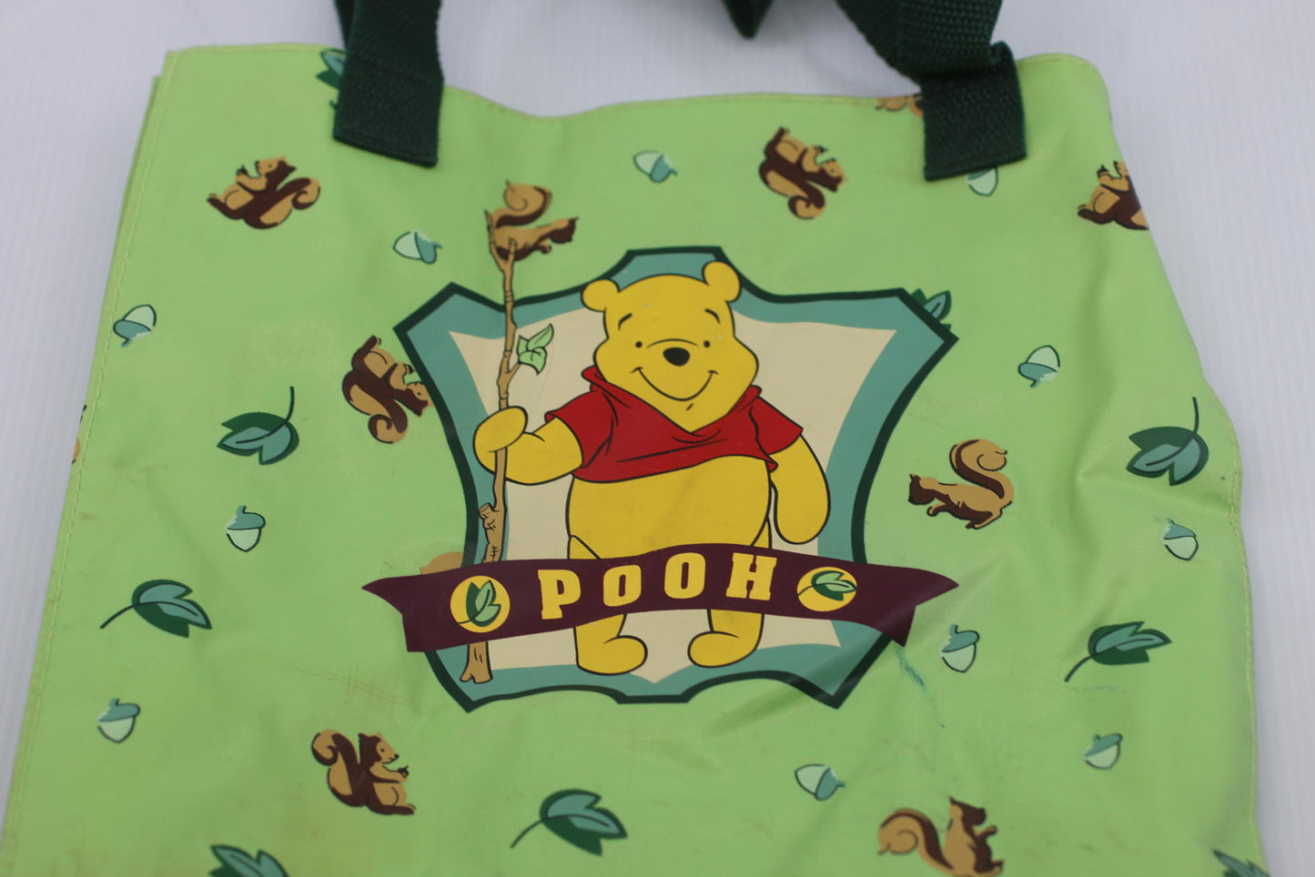 Winnie the Pooh Reusable Tote Bag Green Disney Pooh