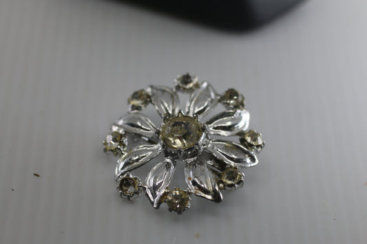 Rhinestone Baby Brooch Brilliant Sparkles 3/4 inch..!