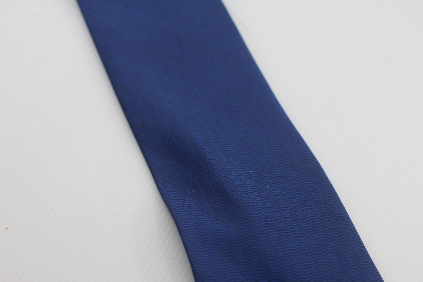 Yves Saint Laurent Blue Silk Tie MadeinFrance Classic Luxury