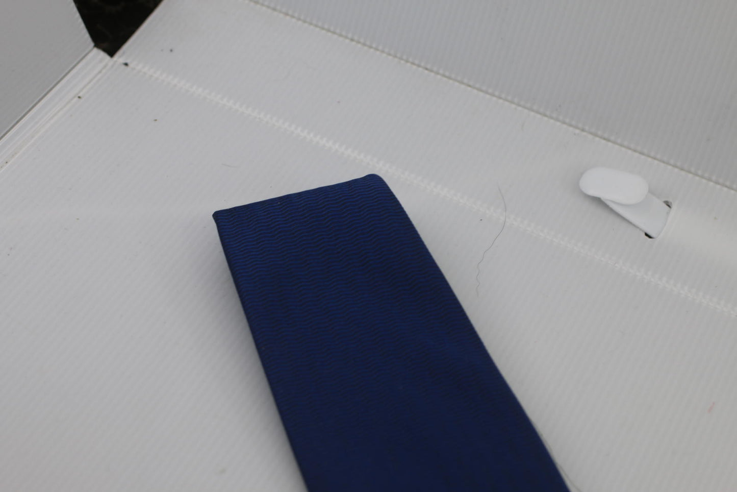 Yves Saint Laurent Blue Silk Tie MadeinFrance Classic Luxury