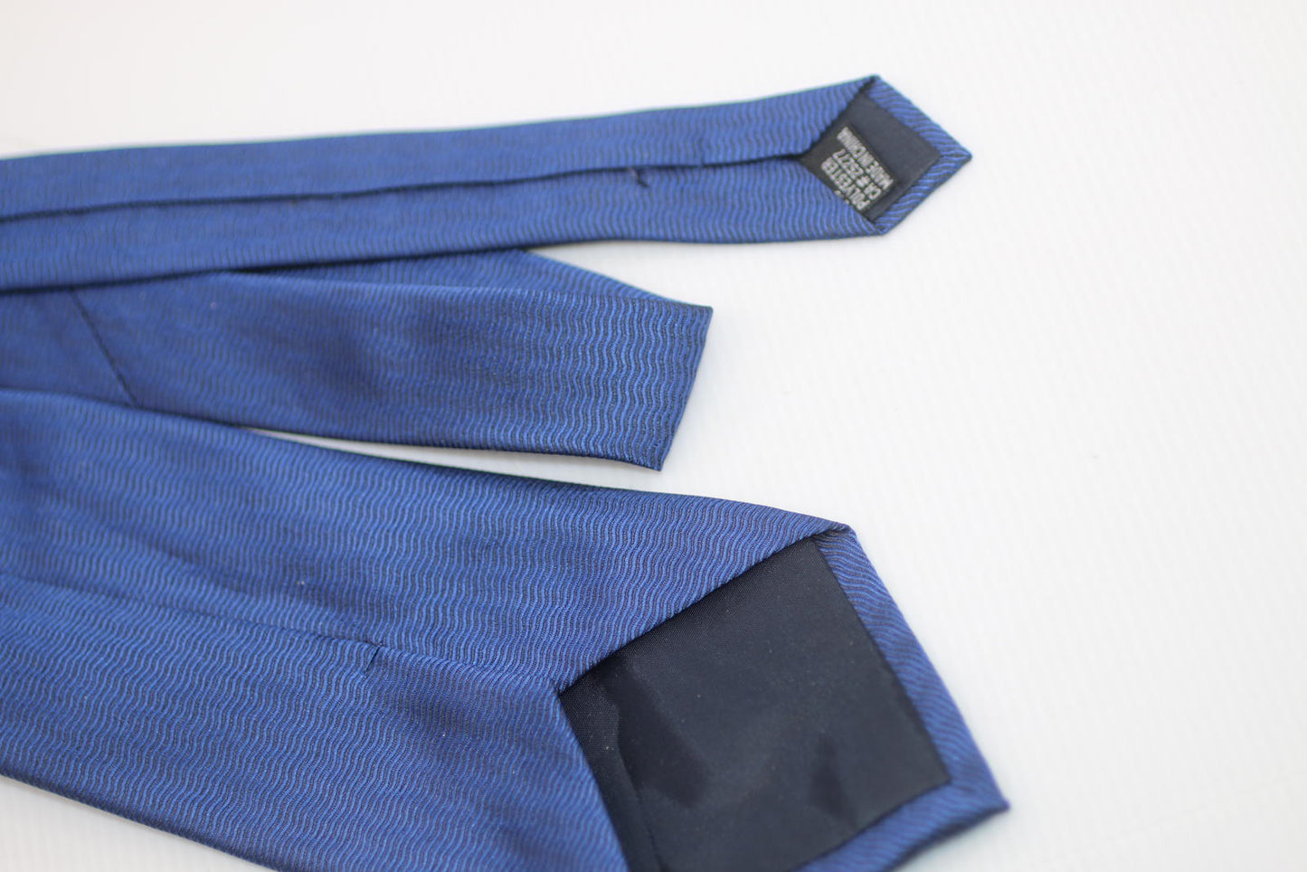 Yves Saint Laurent Blue Silk Tie MadeinFrance Classic Luxury