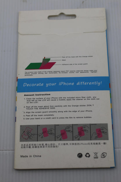 Color Shining Screen Protector for iPhone 4 / 4S – Cute Cartoon Style Design