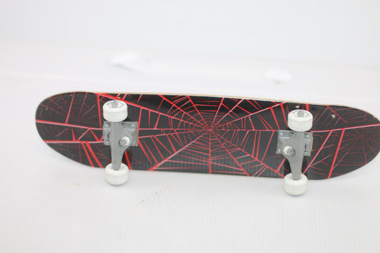 Vintage RudeBoyz Handboard Skateboard Red Spiderweb Rude Boyz 10.5” Hand Board