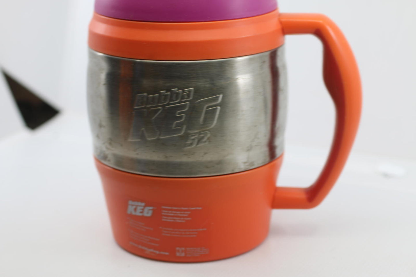 Bubba Keg 52 Oz Orange and Chrome Stainless Steel Insulated Travel Mug