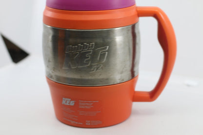 Bubba Keg 52 Oz Orange and Chrome Stainless Steel Insulated Travel Mug