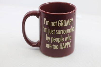 Authentic Disney Parks 3D Grumpy Coffee Mug I'm Not Grumpy Snow White Dwarf