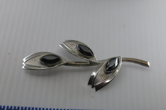 Vintage Zeidell's style Sterling Silver tone Pin Brooch