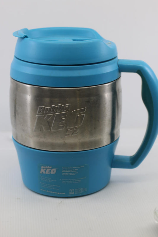 Bubba Keg 52 Oz Blue and Chrome Stainless Steel Insulated Travel Mug