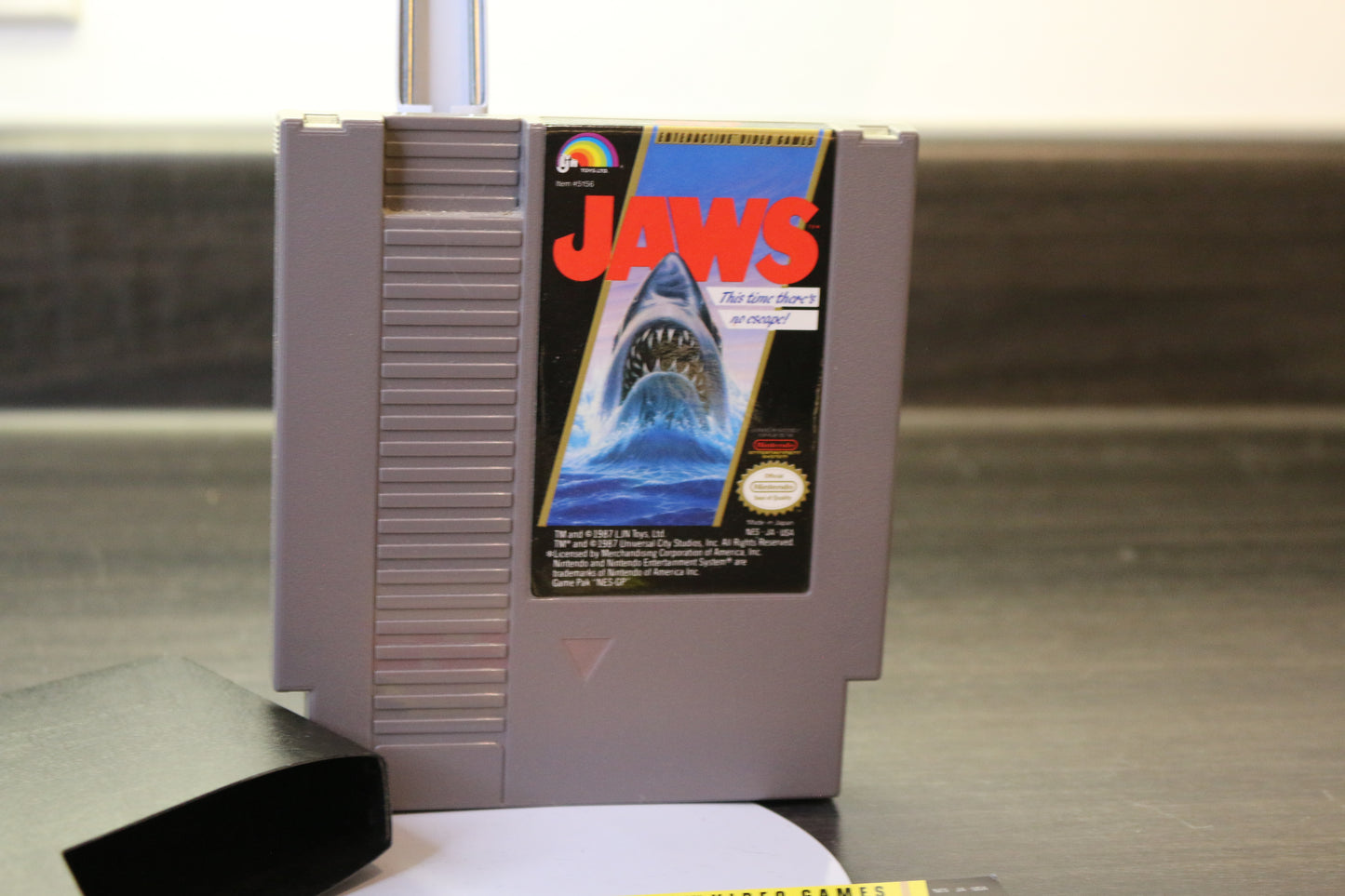 Jaws Nintendo Nes And Instruction Manual/Sleeve Cleaned Tested Authentic