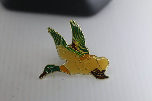 Vintage Flying Duck Lapel Pin Hat Jacket Vest Brooch