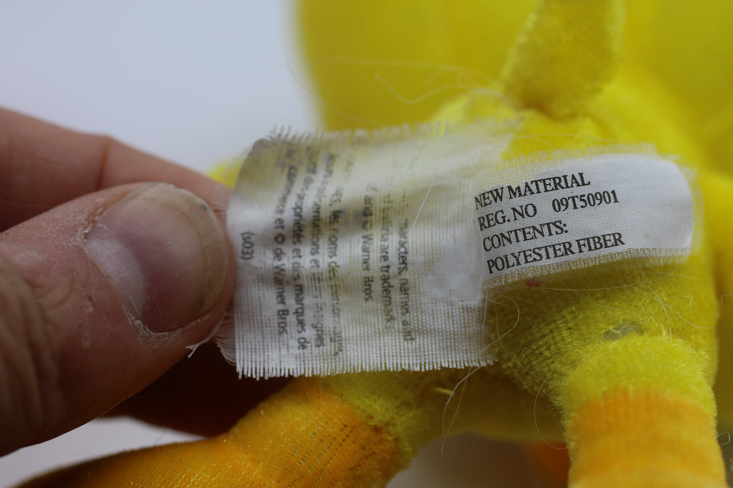 Tweety Bird Plush Stuffed Animal Toy Looney Tunes Warner Bros Nanco 2003