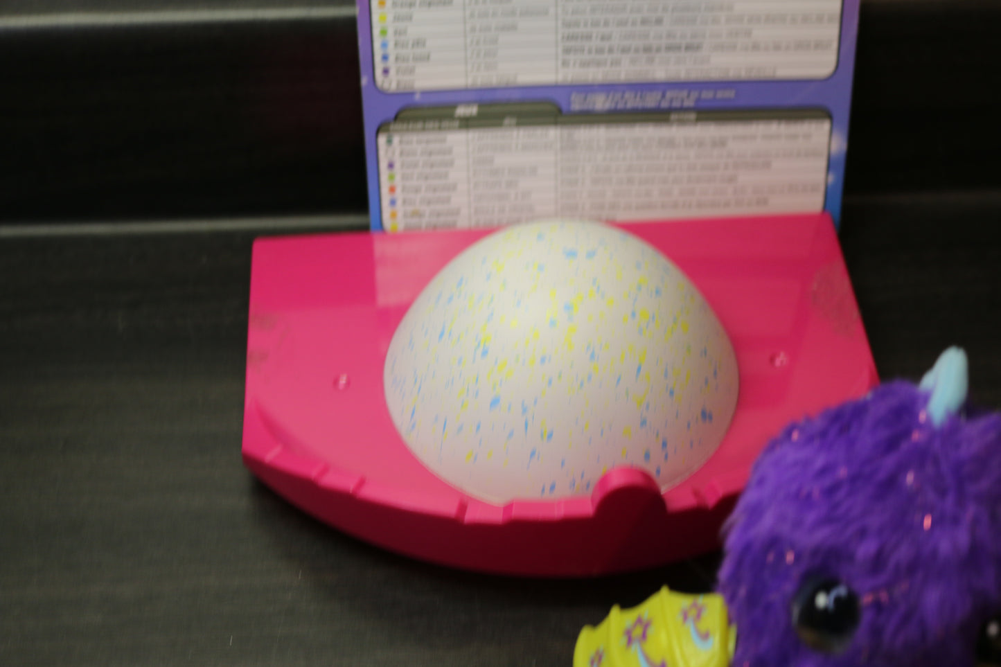 Spin Master Hatchimals 5” Draggle Dragon Interactive Toy Hatched Purple Blue