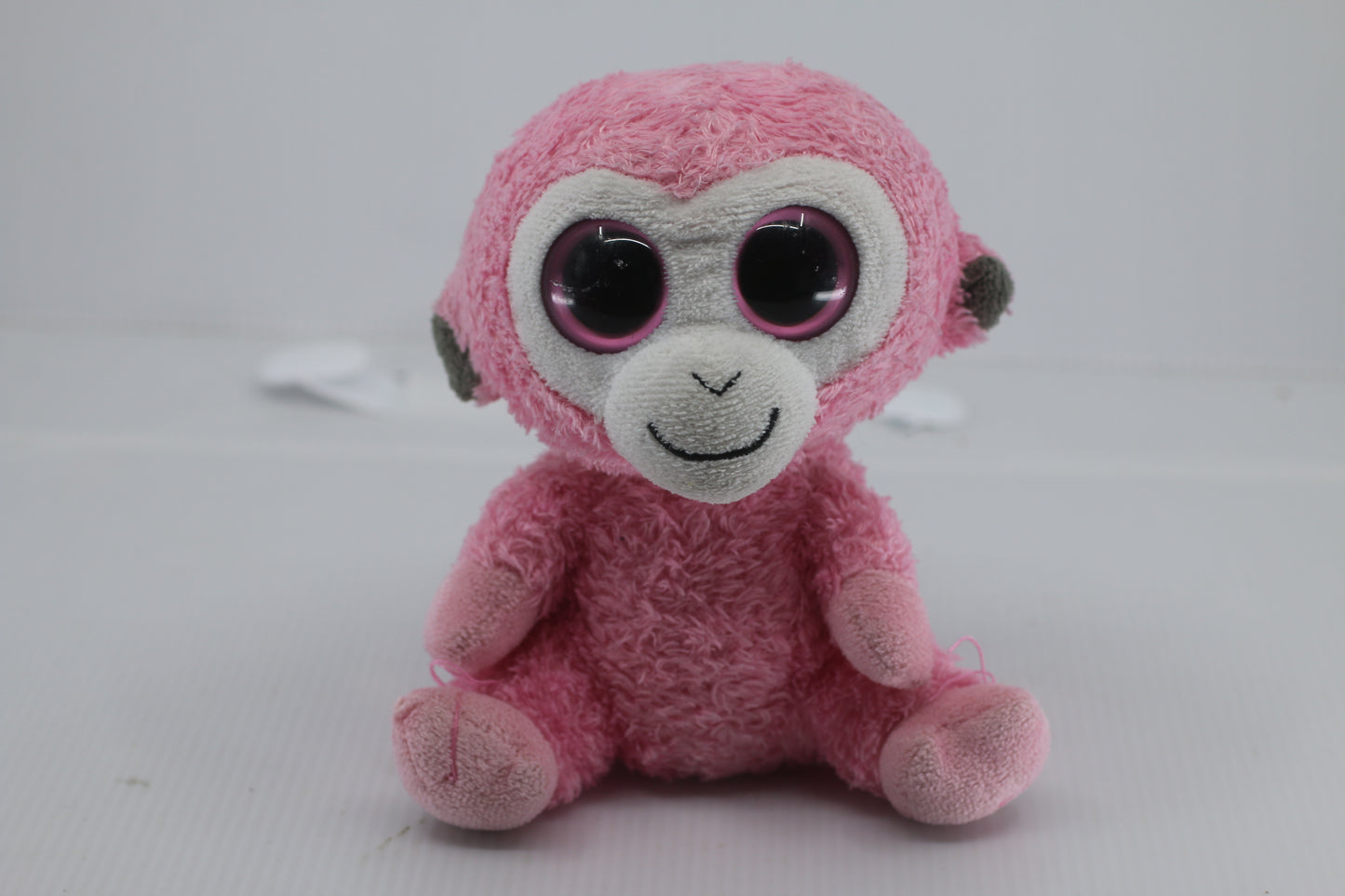 Ty Beanie Boos Razberry Monkey Pink Plush Stuffed Animal Toy 6” Rare Retired