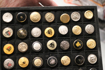 VINTAGE Uniform Very rare Button Collection, Lot of Fifty (69) Collection