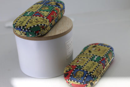 Dog&Cat Cartoon Eyeglasses Case HardShell Fabric OpticalCase