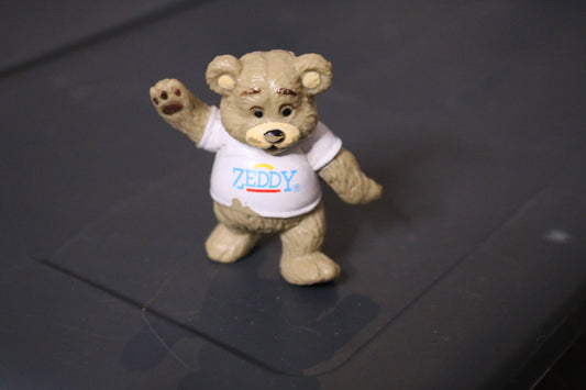 Zellers Mascot Teddy Bear Zeddy 2.5" Tall Plastic Figure Standing