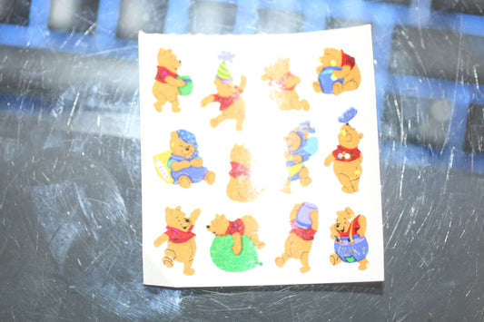 Part of Sandylion Disney Winnie The Pooh Stickers Vintage Prismatic