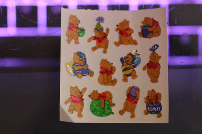 Part of Sandylion Disney Winnie The Pooh Stickers Vintage Prismatic