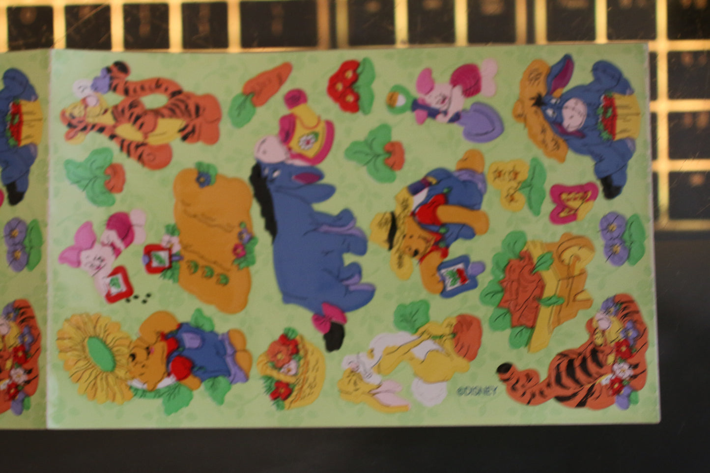 Unused Sheet SandyLion Disney Winnie The Pooh Eeyore Tigger Gardening Stickers