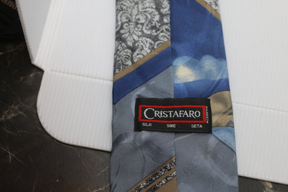 David cristafaro silk tie city near of a beach